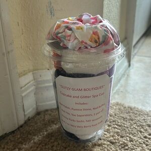 Cupcake and Glitter Spa Cup